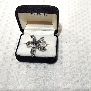 Sterling Silver Dancing Starfish Ring